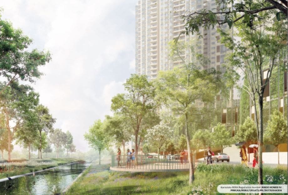 Modern 2.5 BHK Apartment in Nikoo Homes 5, Bhartiya City